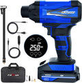 Cordless Portable Tire Inflator Air Compressor with Digital Pressure Gauge, Pack of 2 I3325