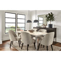 Modern Cora Side Chair in Tatum Spice with Charcoal Legs Orange Performance Fabric C353