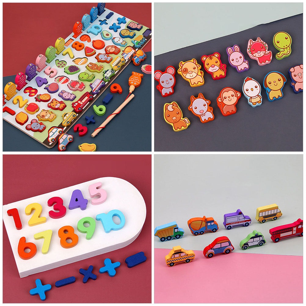 Wooden Fishing Toy Building Block M156