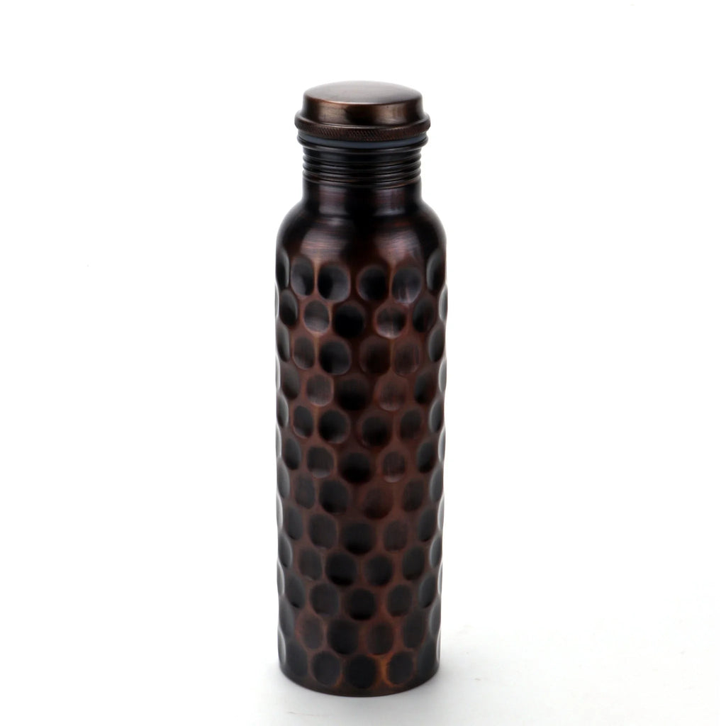 Antique Copper Bottle 1L Brown Water Bottle 1000 ml P9113