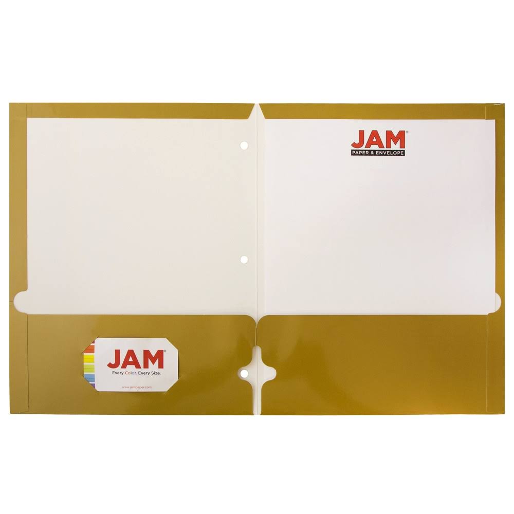 Gold 50/Pack Presentation Folder L25590