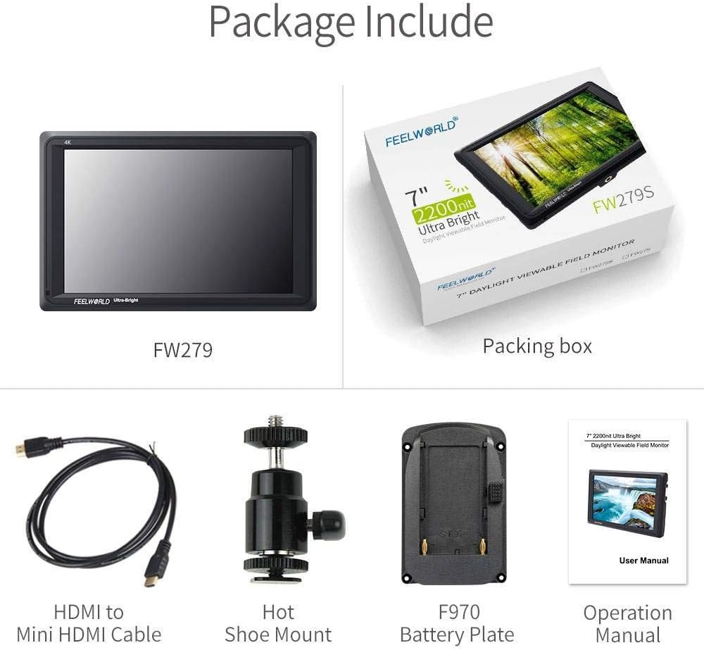 7 Inch 2200nit Ultra Bright DSLR Camera Field Monitor S214400