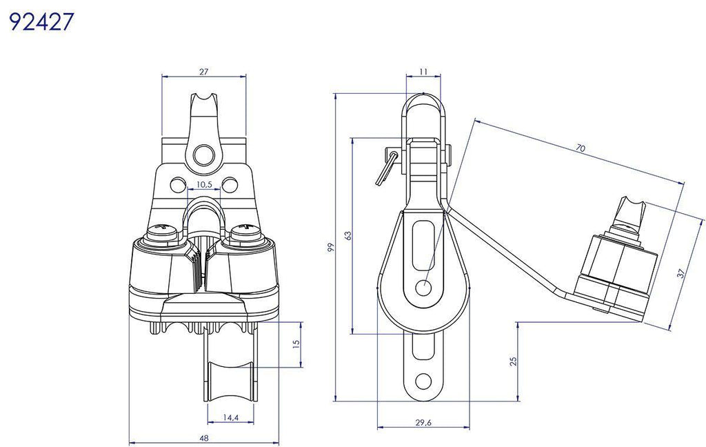 Double Fixed with Cam and Becket X161