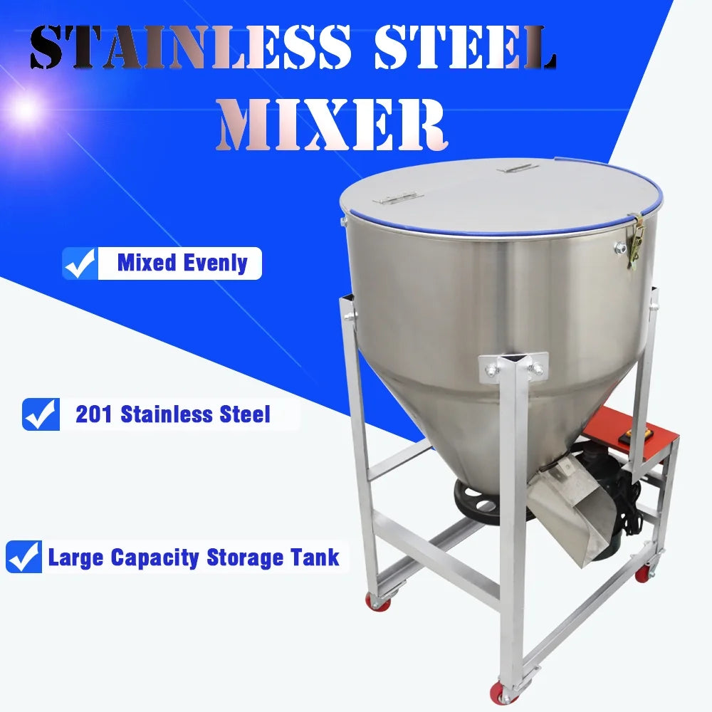165LB Plastic Stainless Steel Stand Mixer Granular Powder Blender D3531