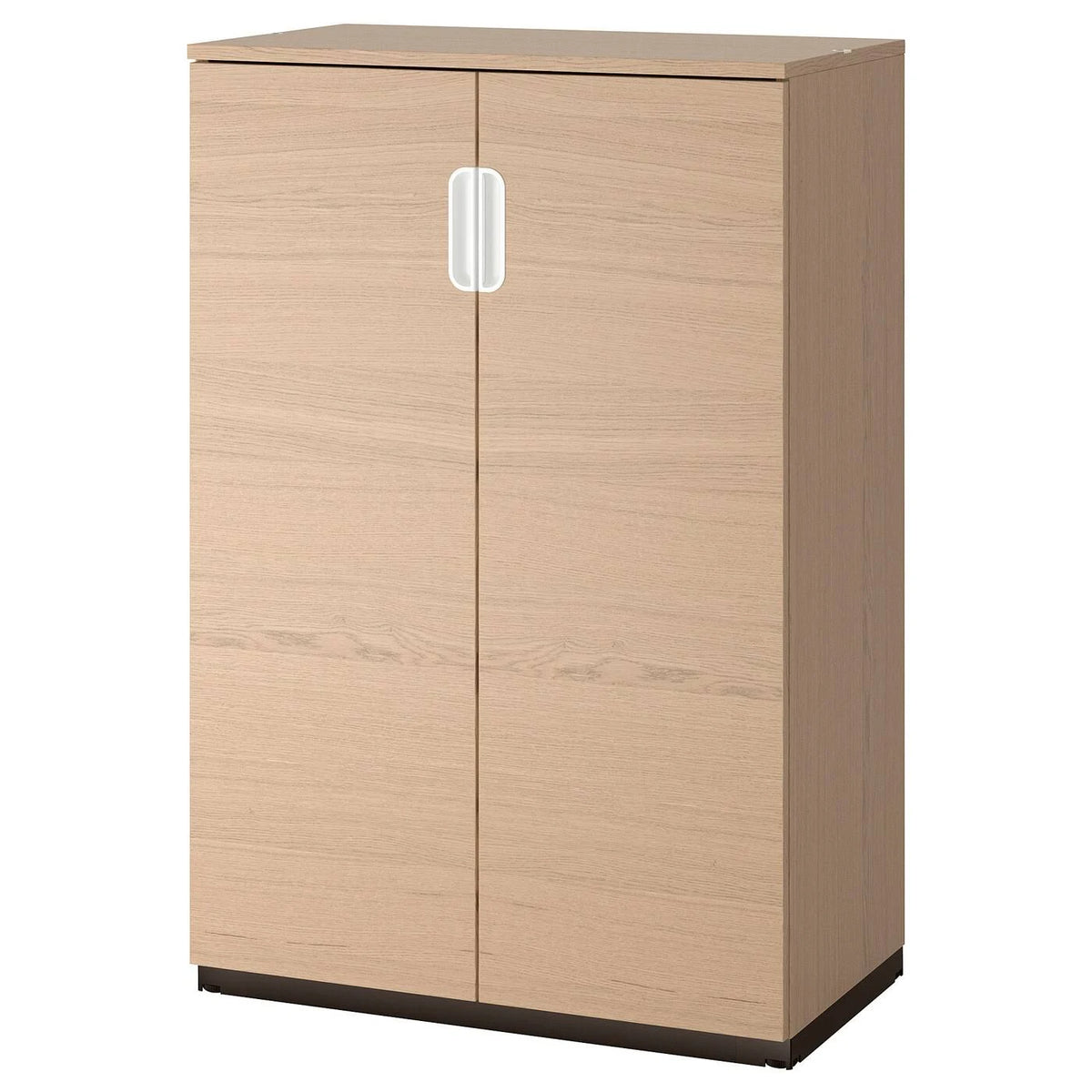 White Stained Oak Veneer Cabinet with Doors N99980