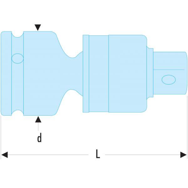 1 1/2x22 Impact Universal Joint B4902