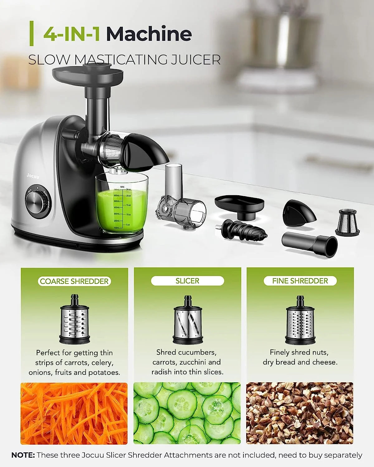 Cold Press Juicer Machine with Reverse Function O271