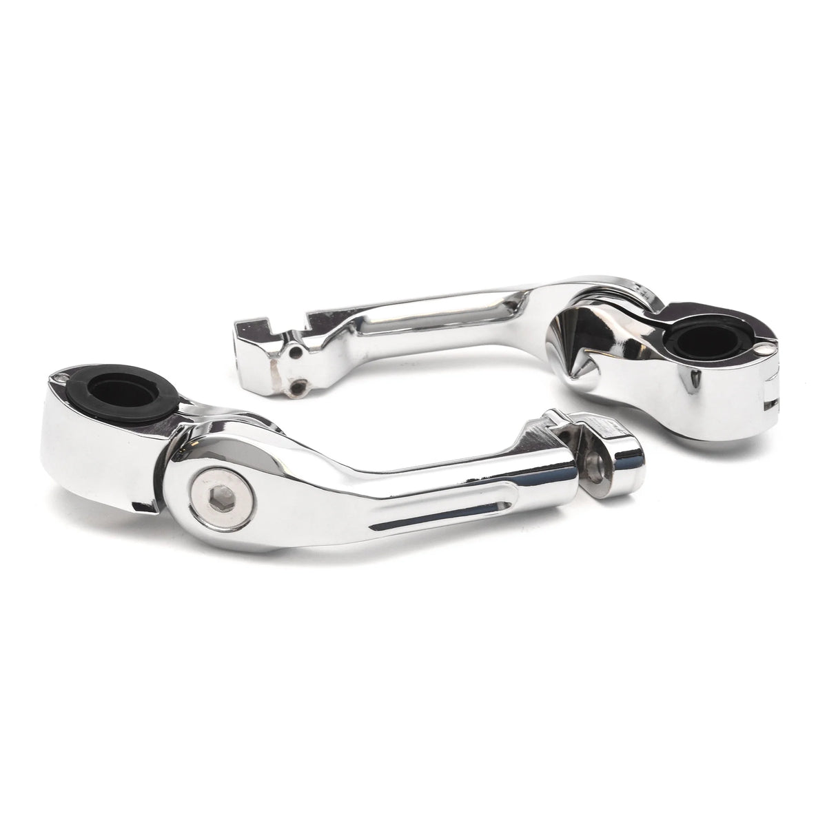 Chrome Angled Adjustable Highway Foot Peg Mounting Kit, 1 Pair Q92682