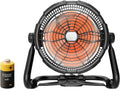 14'' Portable Rechargeable Floor Fan with Light I1353