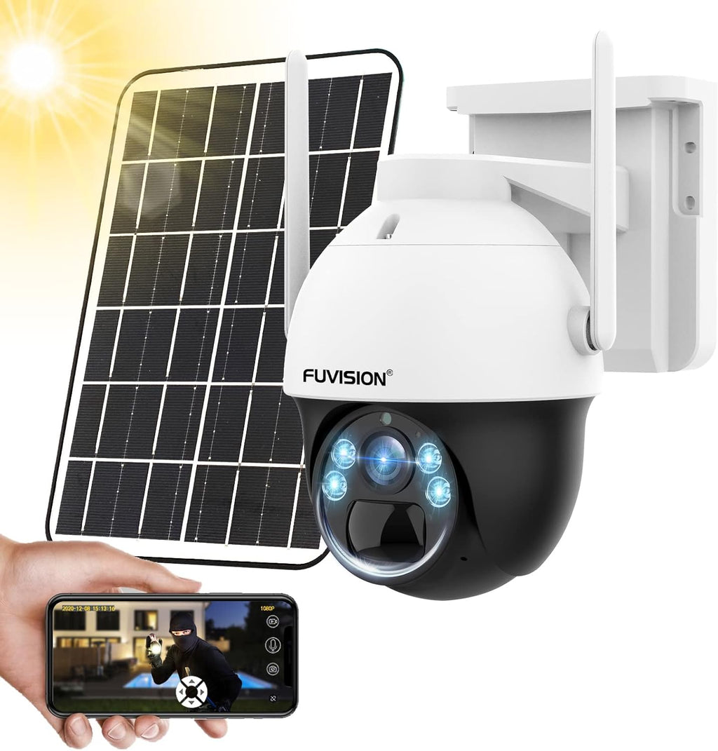 Solar Battery Powered 360° View Wireless Security Camera M6470