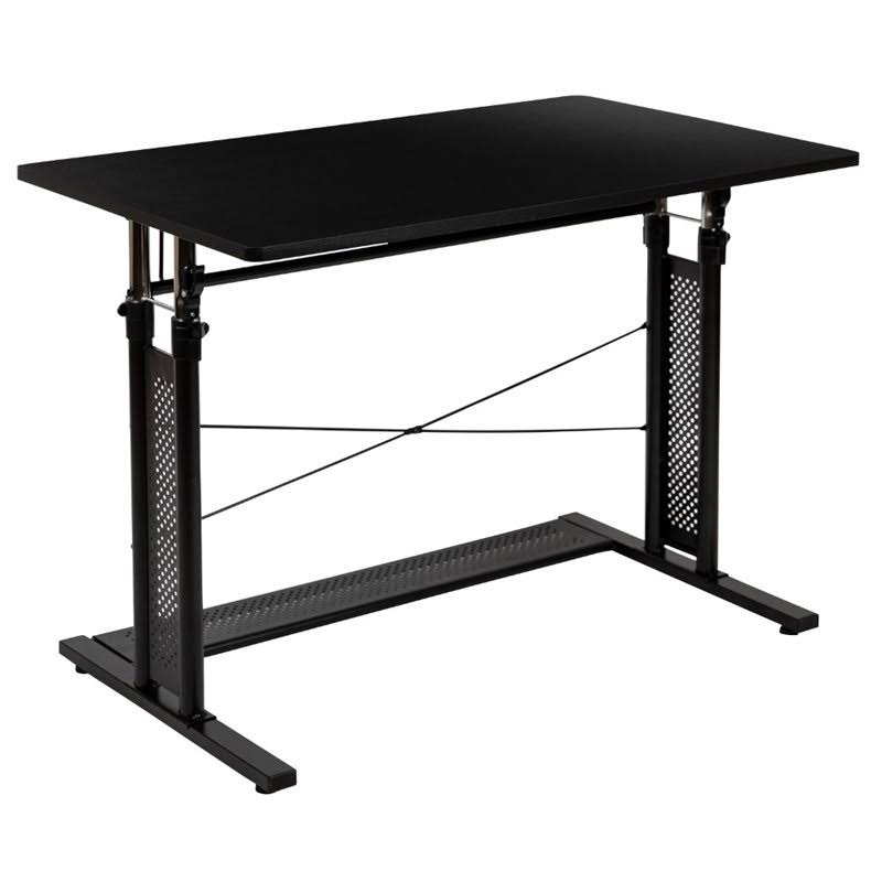 Black Rectangular Sit/Standing Desk U82761
