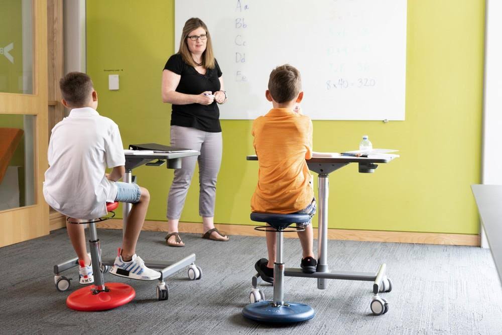Grey Adjustable Wobble Chair Z274