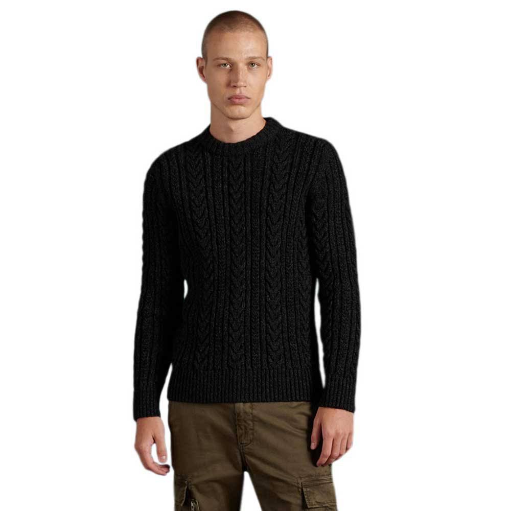 Black Cable Knit Jumper H668495