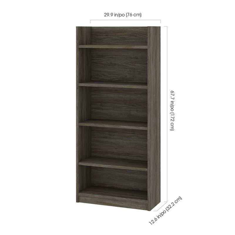 Walnut Gray Standard Bookcase U950