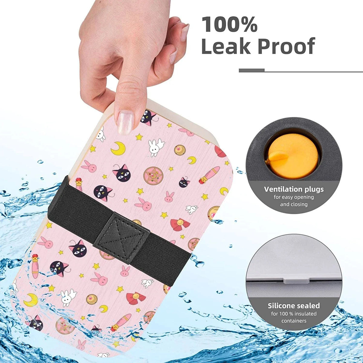 2 Tier Stackable Leakproof Bento Box Lunch Containers R4881