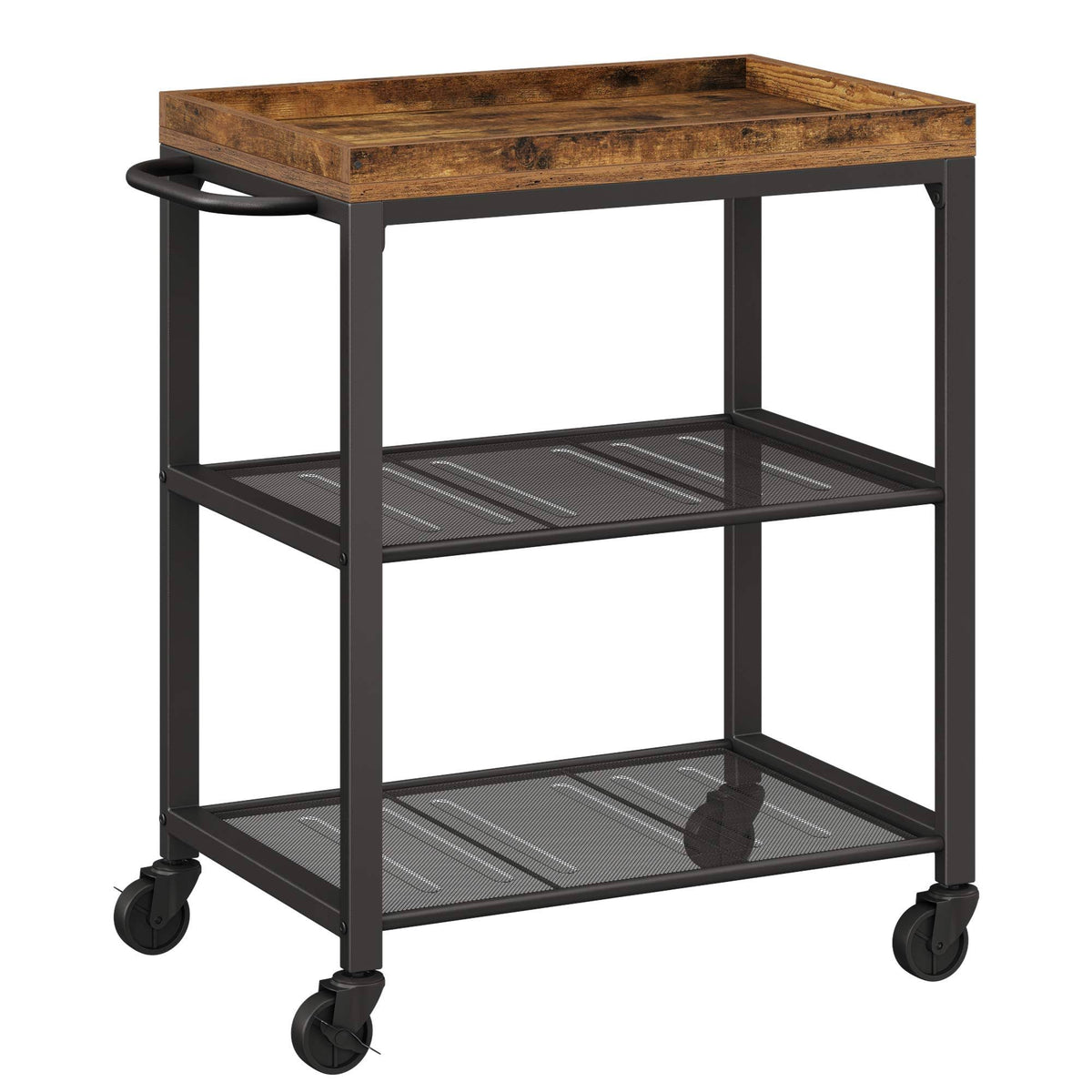 Mesh Shelves Kitchen Cart E540379