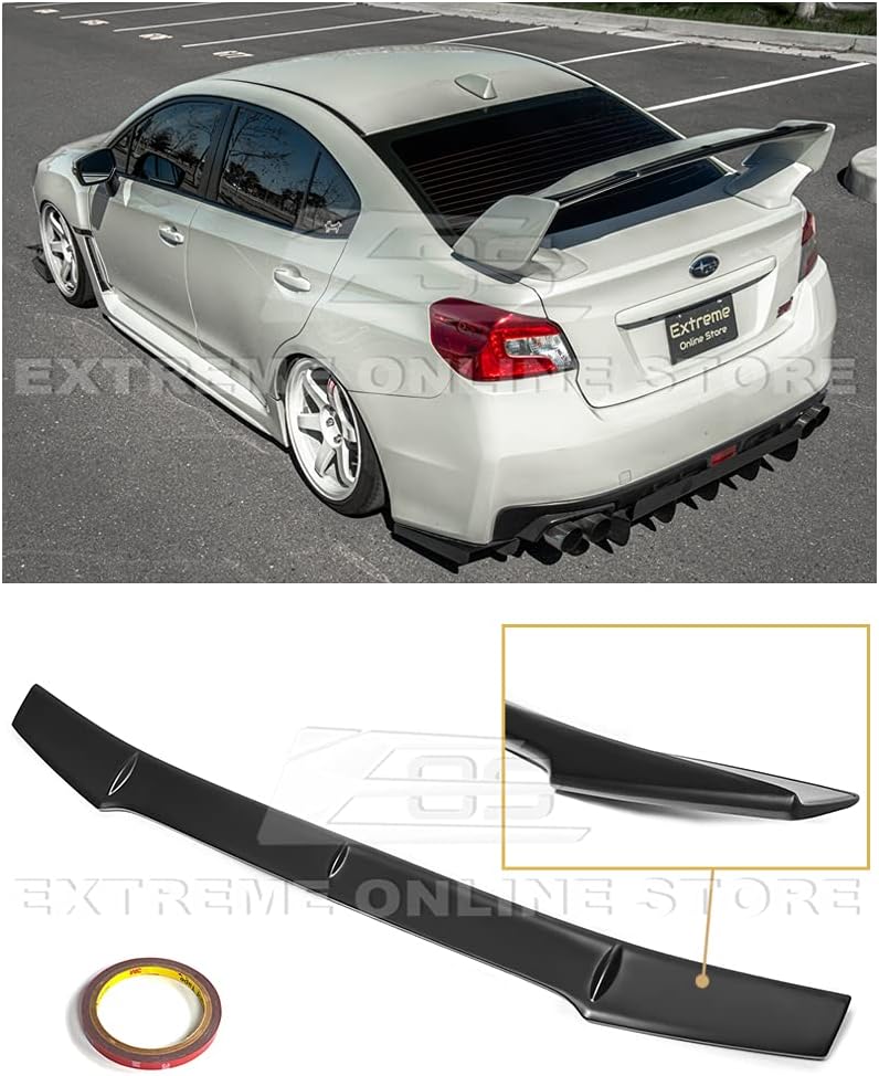 ABS Plastic Primer Black Rear Trunk Spoiler U810