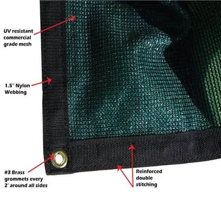14 x 18 ft. 90 Percent Green Shade Cloth I359