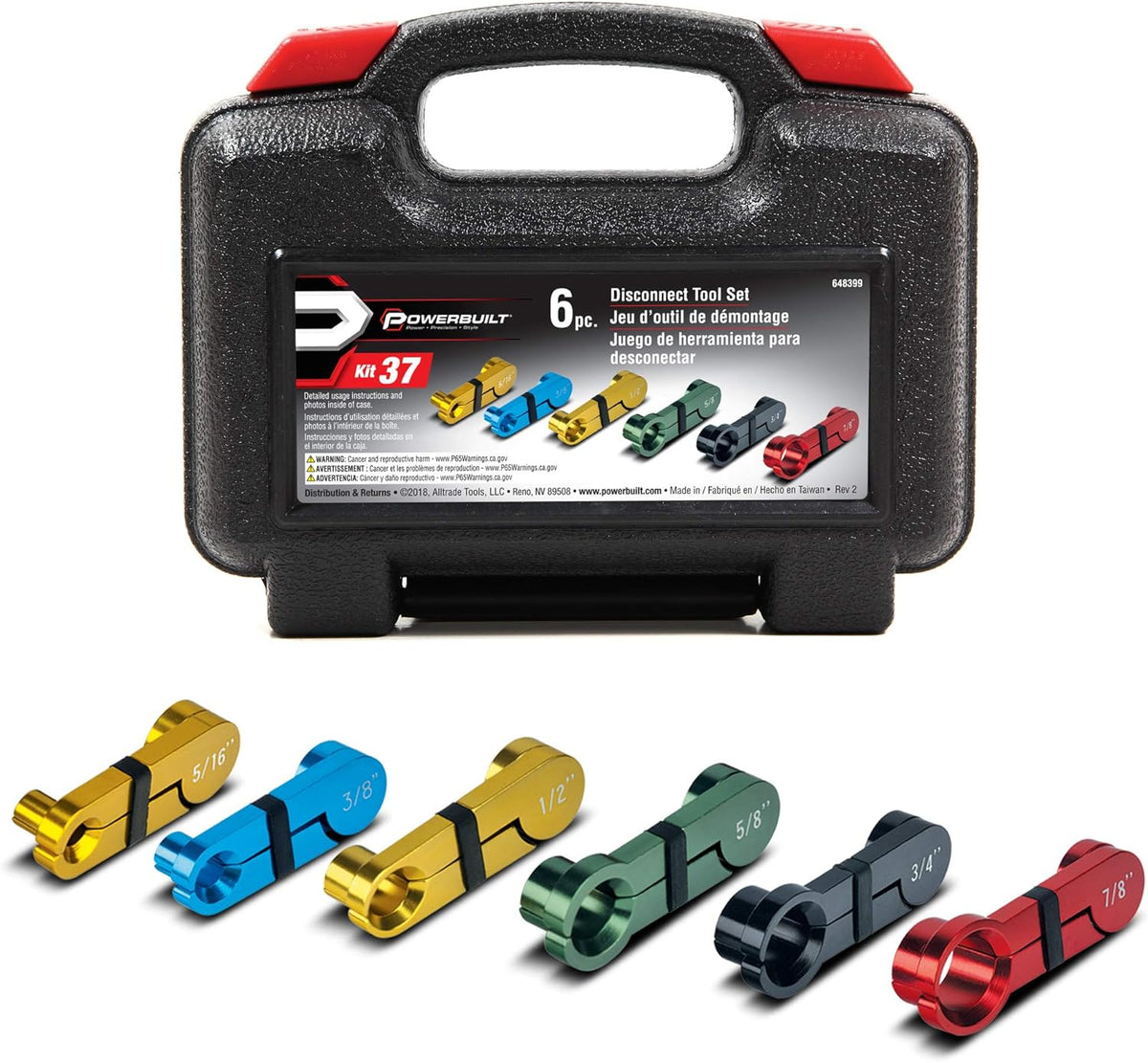 Kit 37 Master Disconnect Tool Set Pack of 2 D237