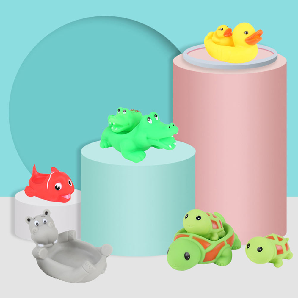 2 Pcs Baby Bath Tub Floating Shower Toys Q673