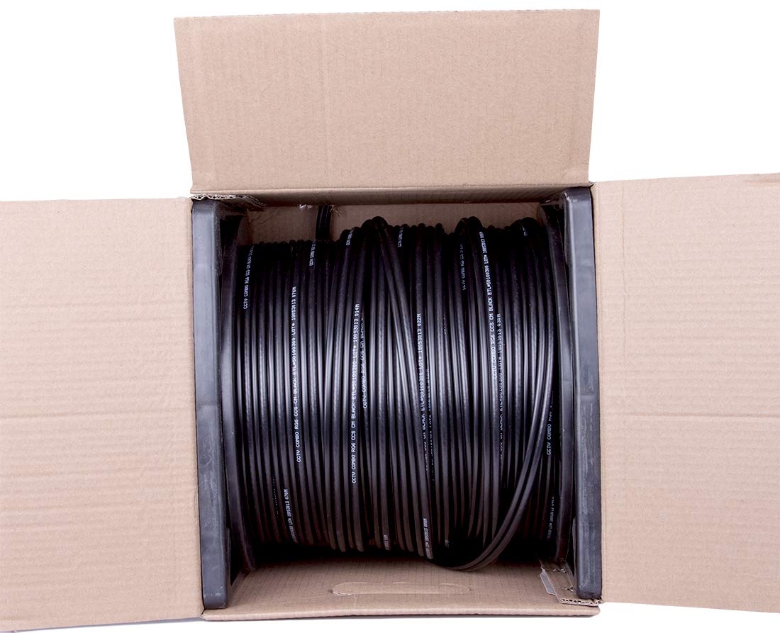 500 ft RG6/U Coaxial CCTV Cable with 18AWG/2 Power K679