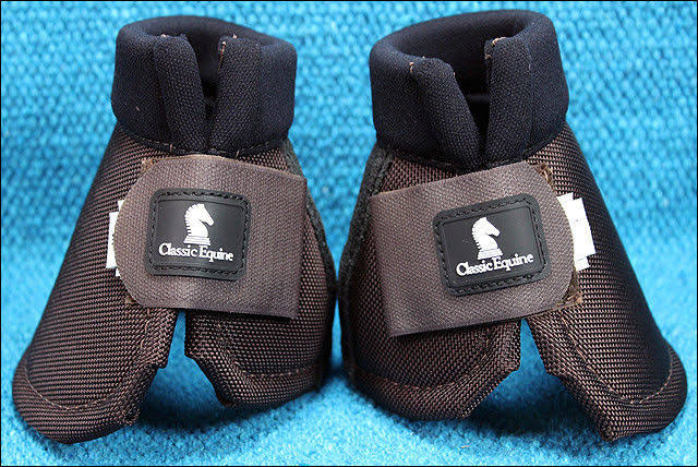 Medium Chocolate Horse Over Reach No Turn Bell Boots K964