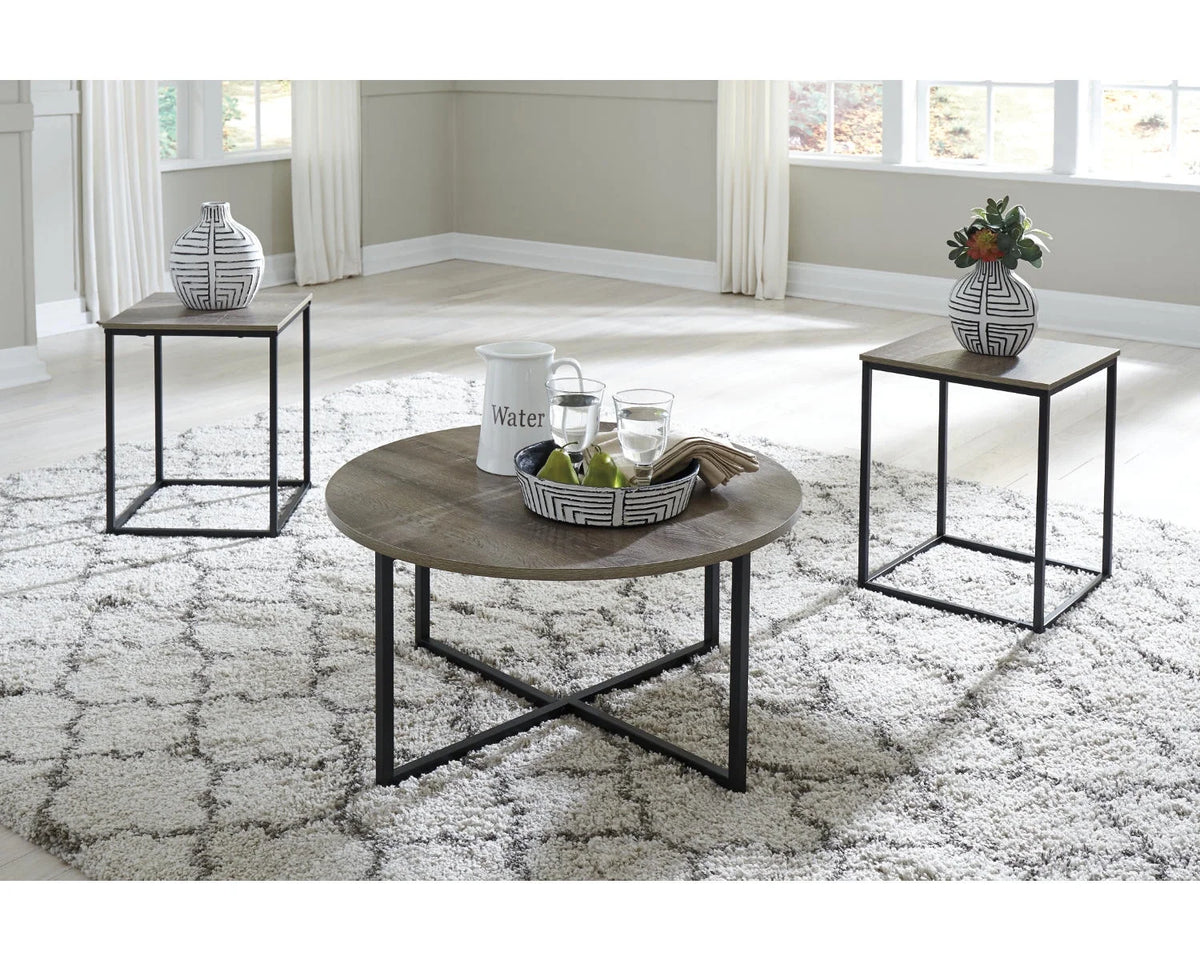 Two-tone Table (Set of 3) W24384