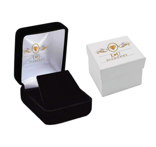 10k Yellow Gold Mens Diamond Earrings C452