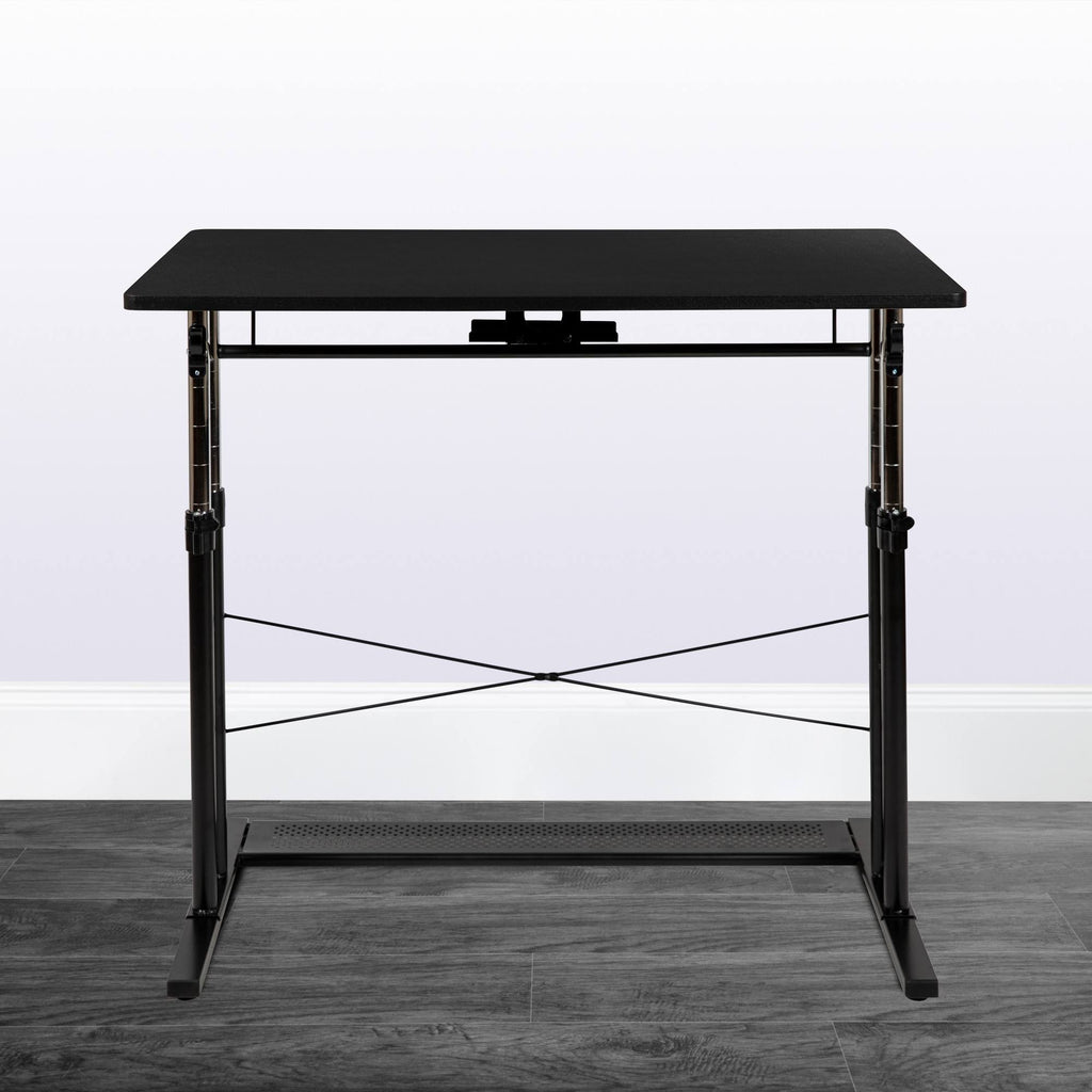 Black Rectangular Sit/Standing Desk U82761