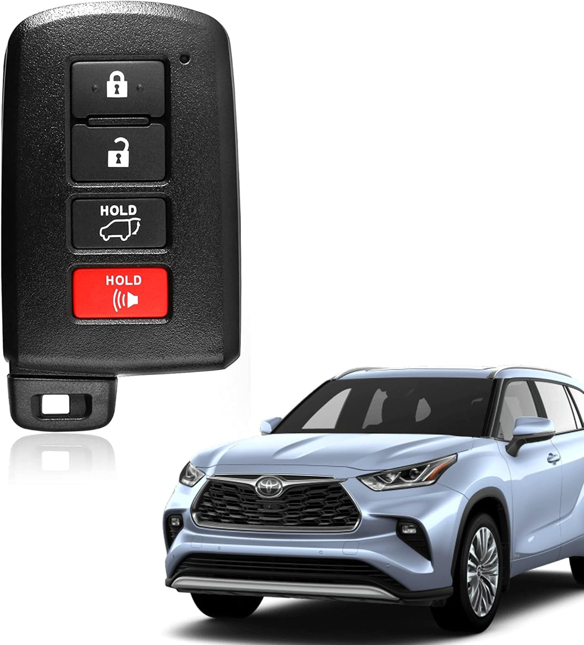 Keyless Entry Remote Flip Key Fob for Toyota Highlander 2014-2019 H5247