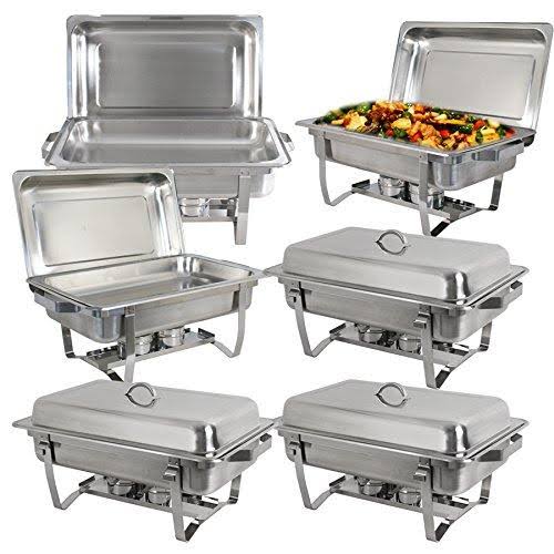 Stainless Steel Chafing Dish 8 Quart Buffet Warmer Tray Kit X65739