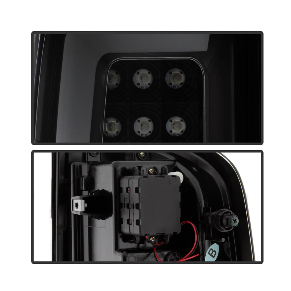 Black Smoke LED Tail Lights U3458