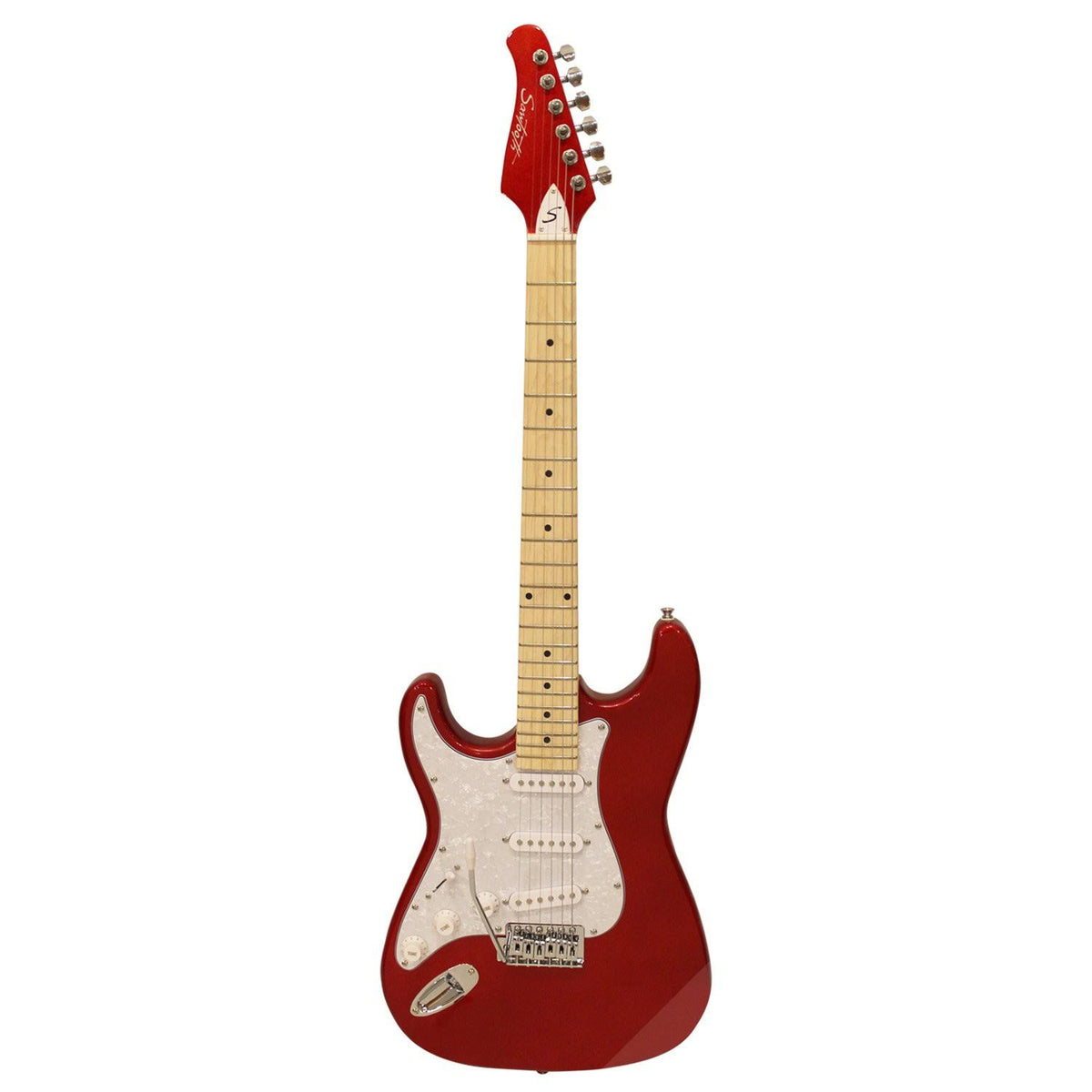 Left-Handed Red Pearl Electric Guitar T9115