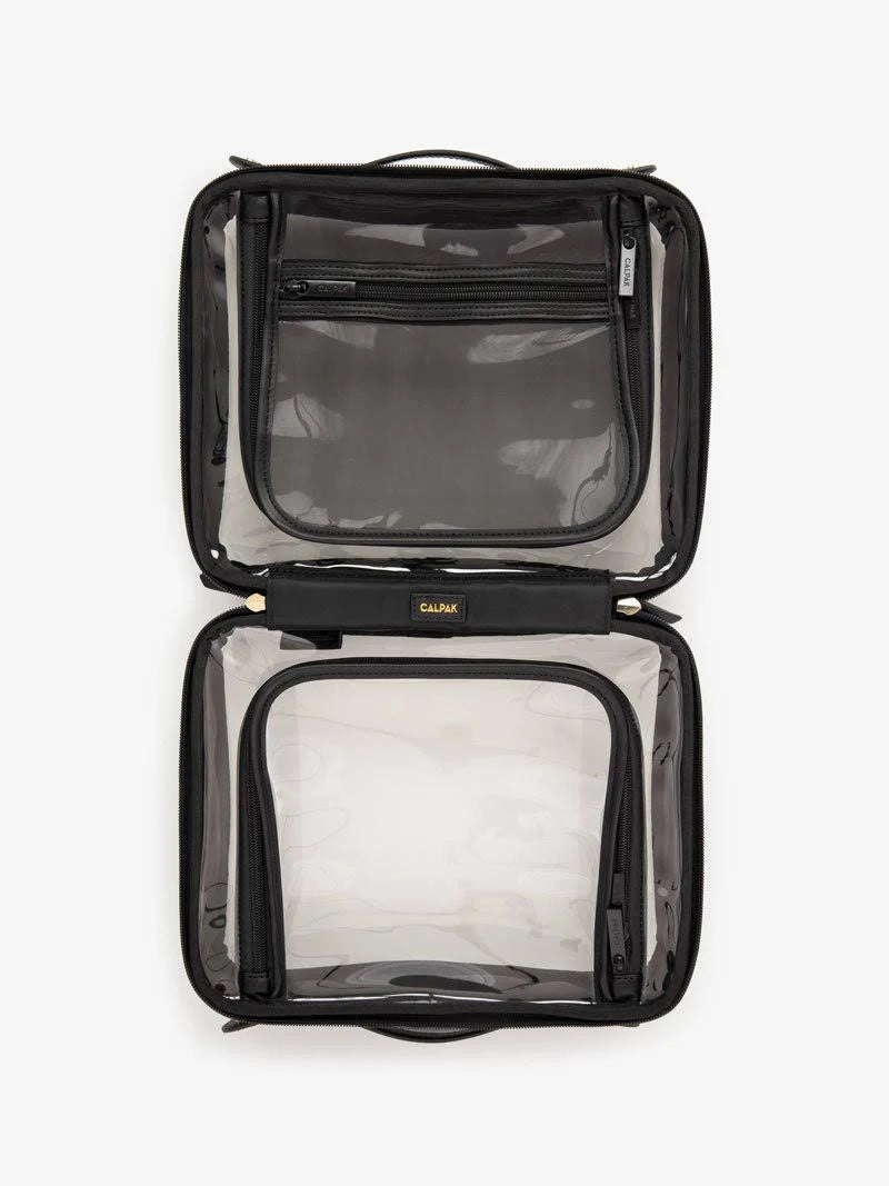 Clear Cosmetic Case Black One Size O3463