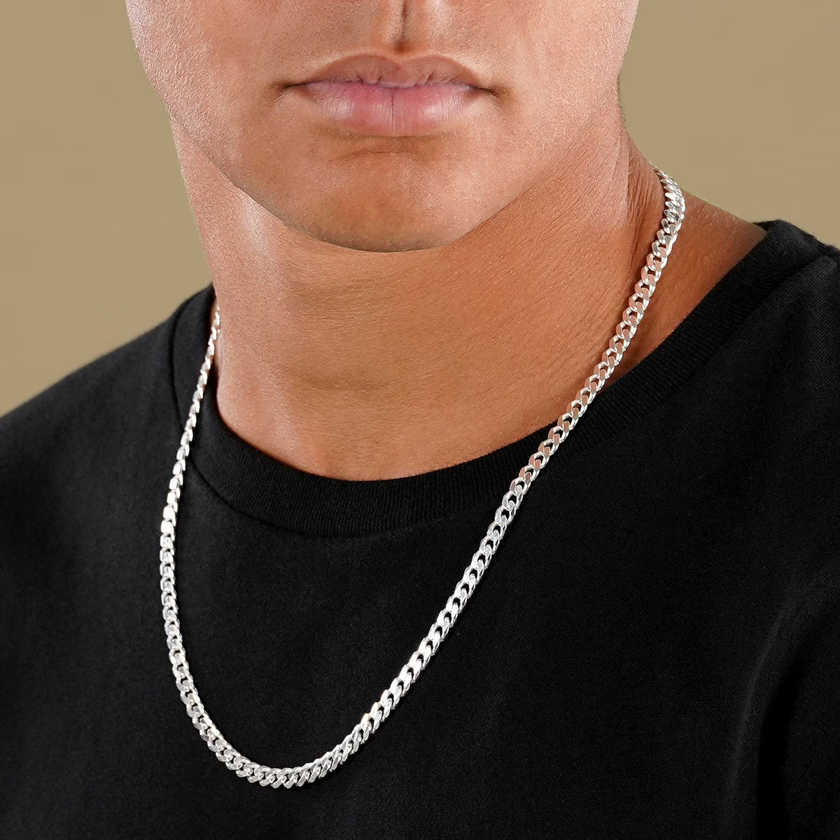 Cuban Link Silver Chain 5mm H1369