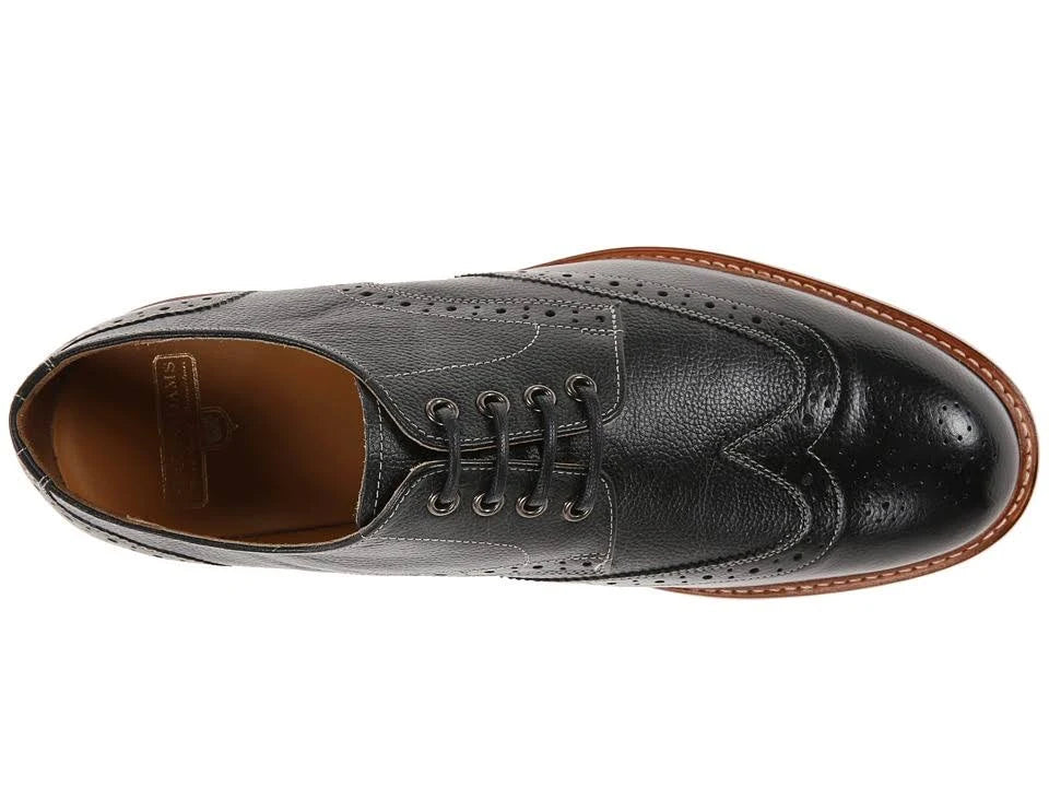 Black Monk Strap Wingtip Shoes B298293