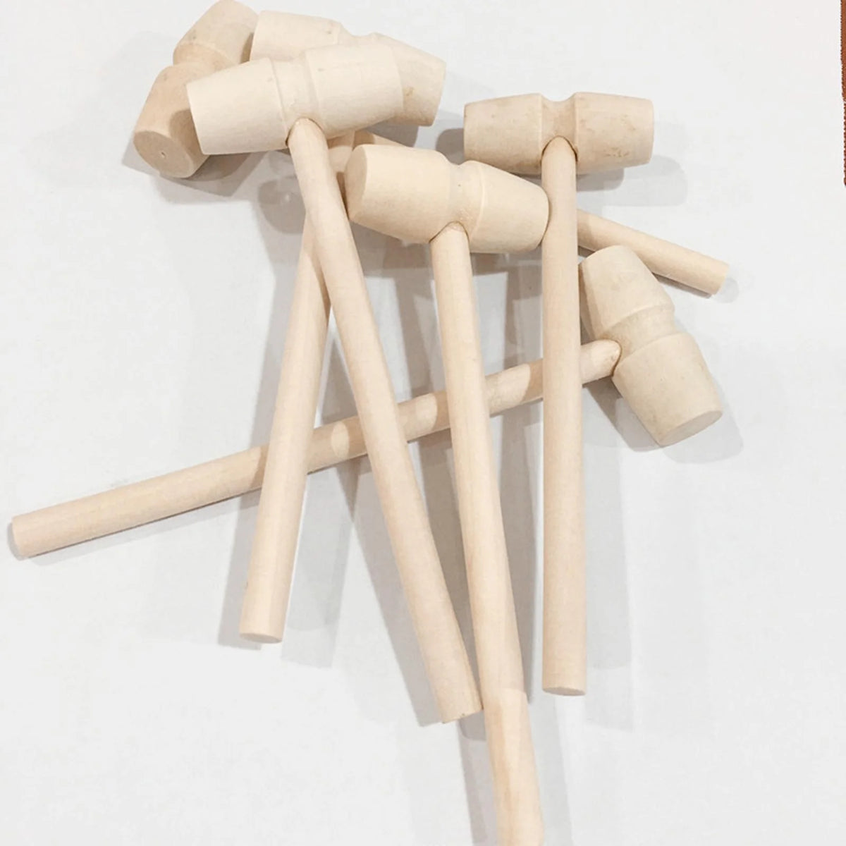 5 Pieces Mini Wooden Toy Mallets S838