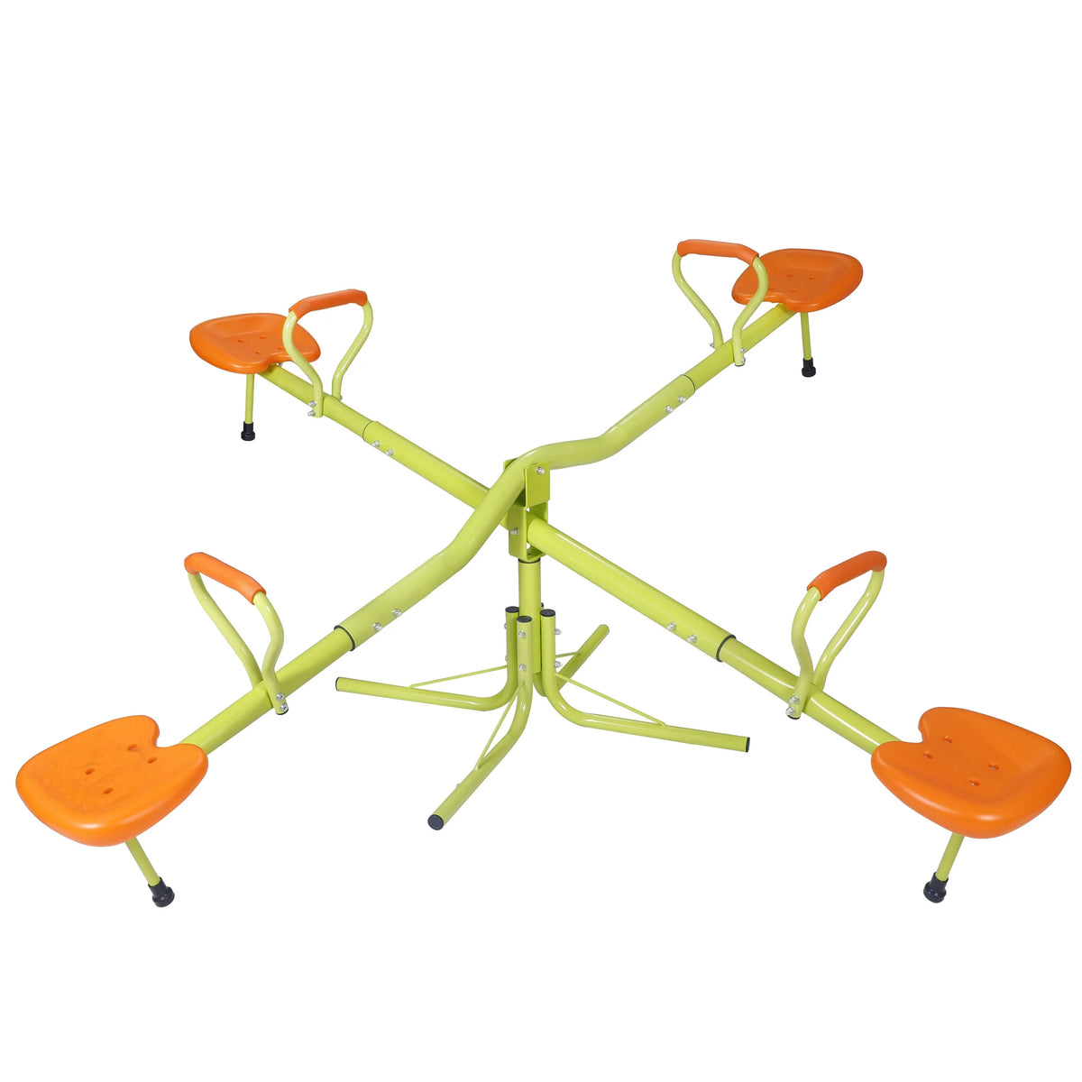 Green 4 Seats Swivel Seesaw Outdoor Play B901