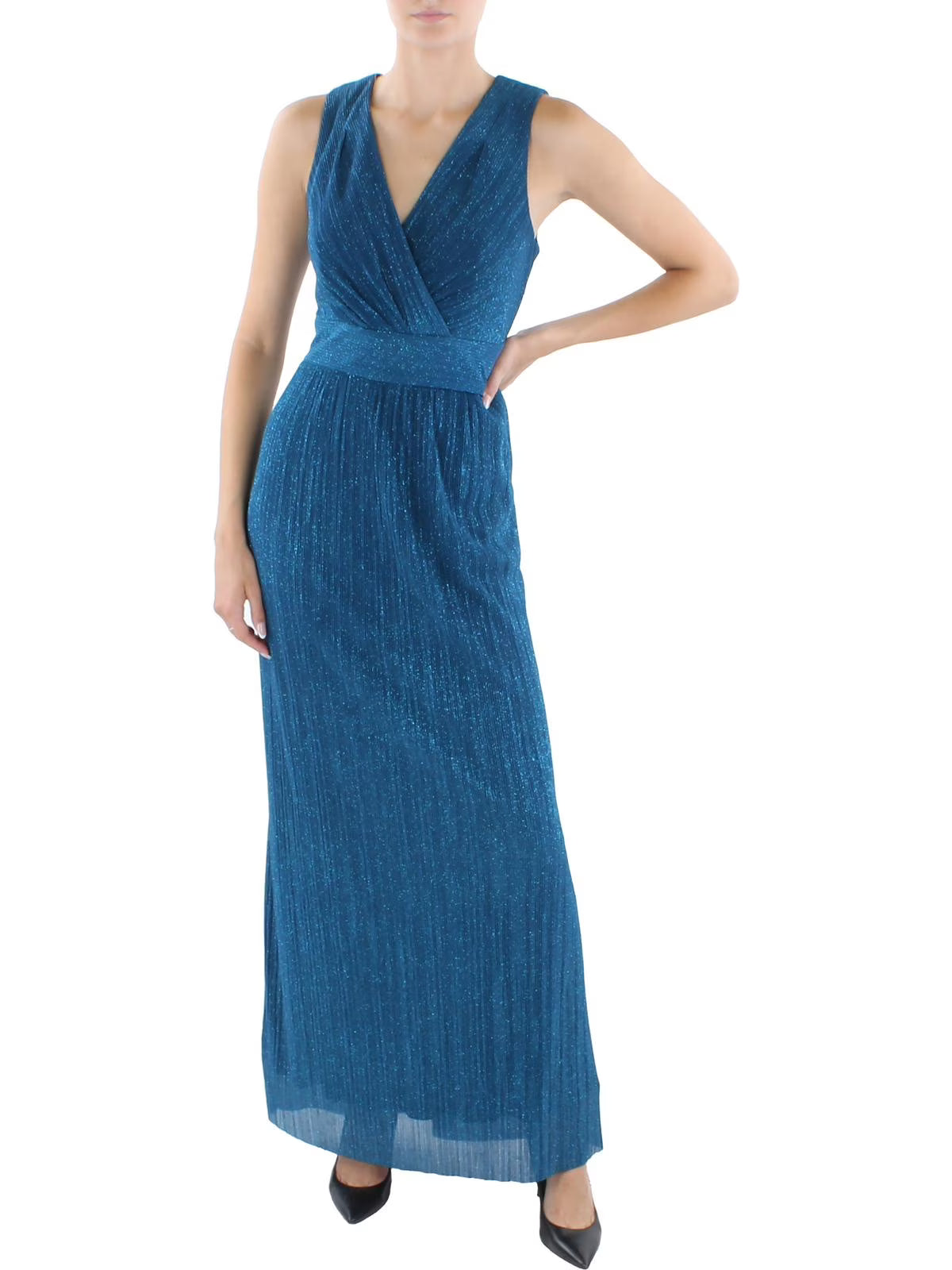 Chiffon Glitter Evening Dress M4405