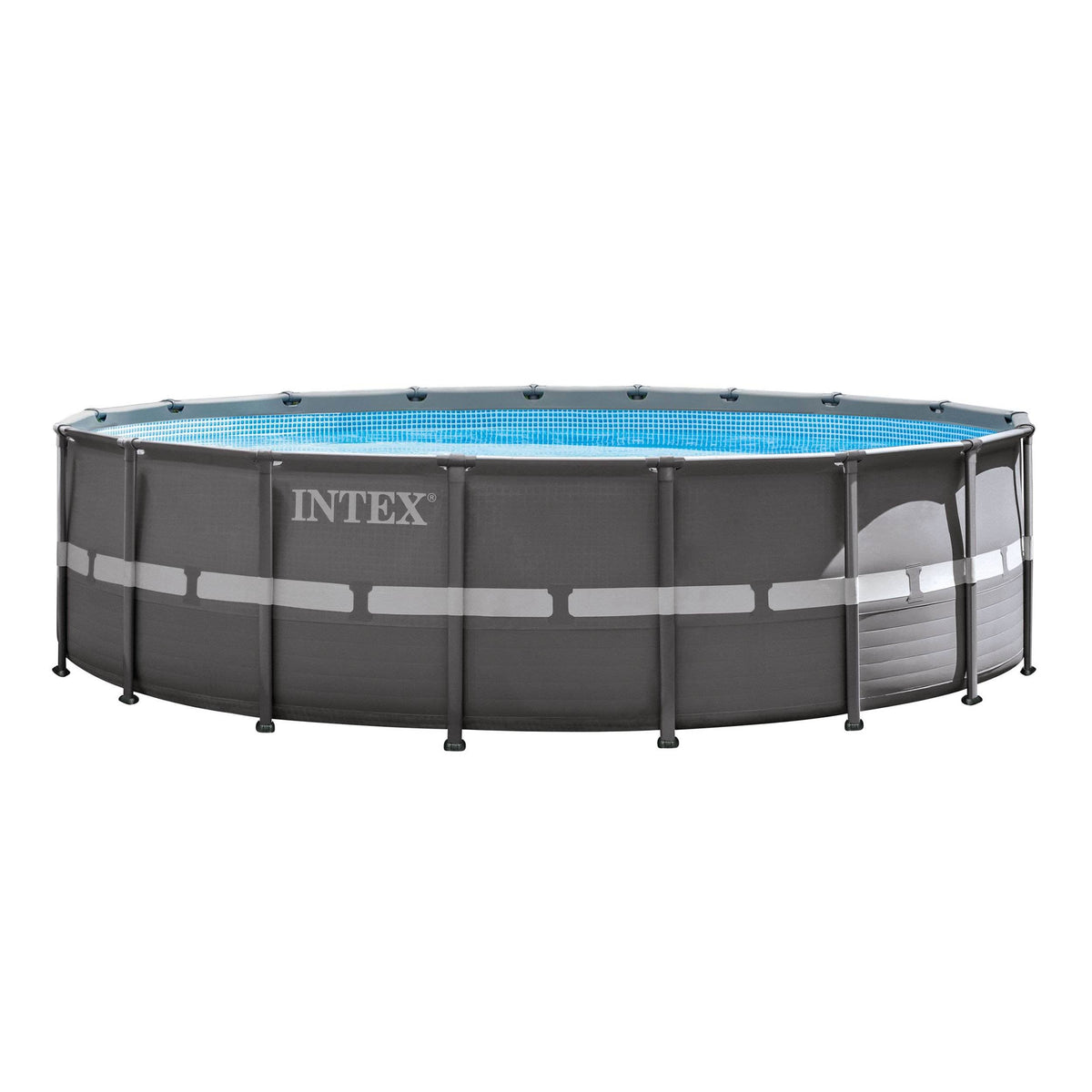 18ft x 52in Ultra Frame Above Ground Swimming Pool Set with Sand Filter Pump W386