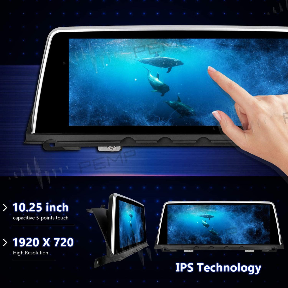 10.25" 1920x720 Android 10 Screen Carplay Multimedia Player S63481