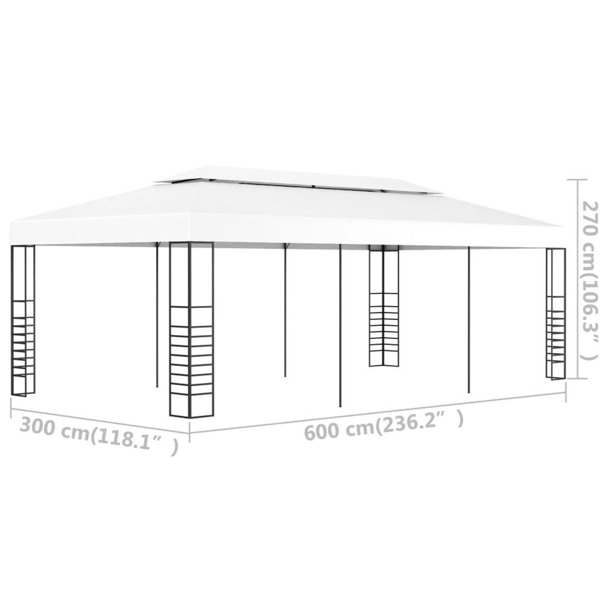 White Gazebo Marquee S197