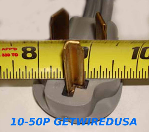 10-30P Male 3-Pin Dryer Plug To TT-30R Female RV Adapter, Pack of 2 W4219