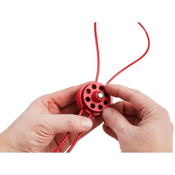 Red Pro-Lock Lockout Cable, 50m B31535