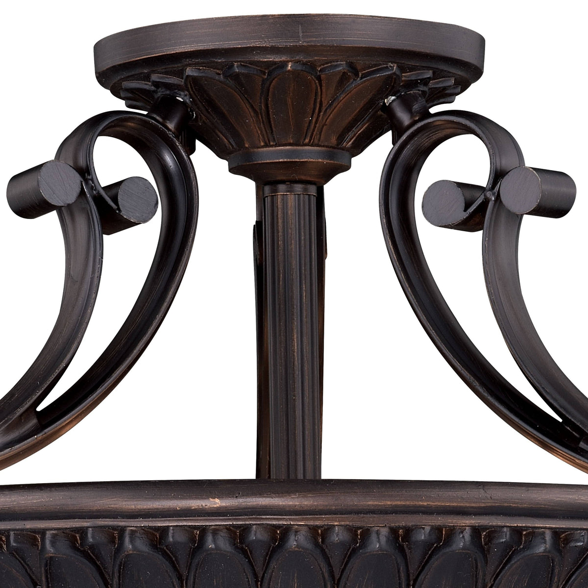 Three Light Semi-Flush Mount Venetian Bronze G121