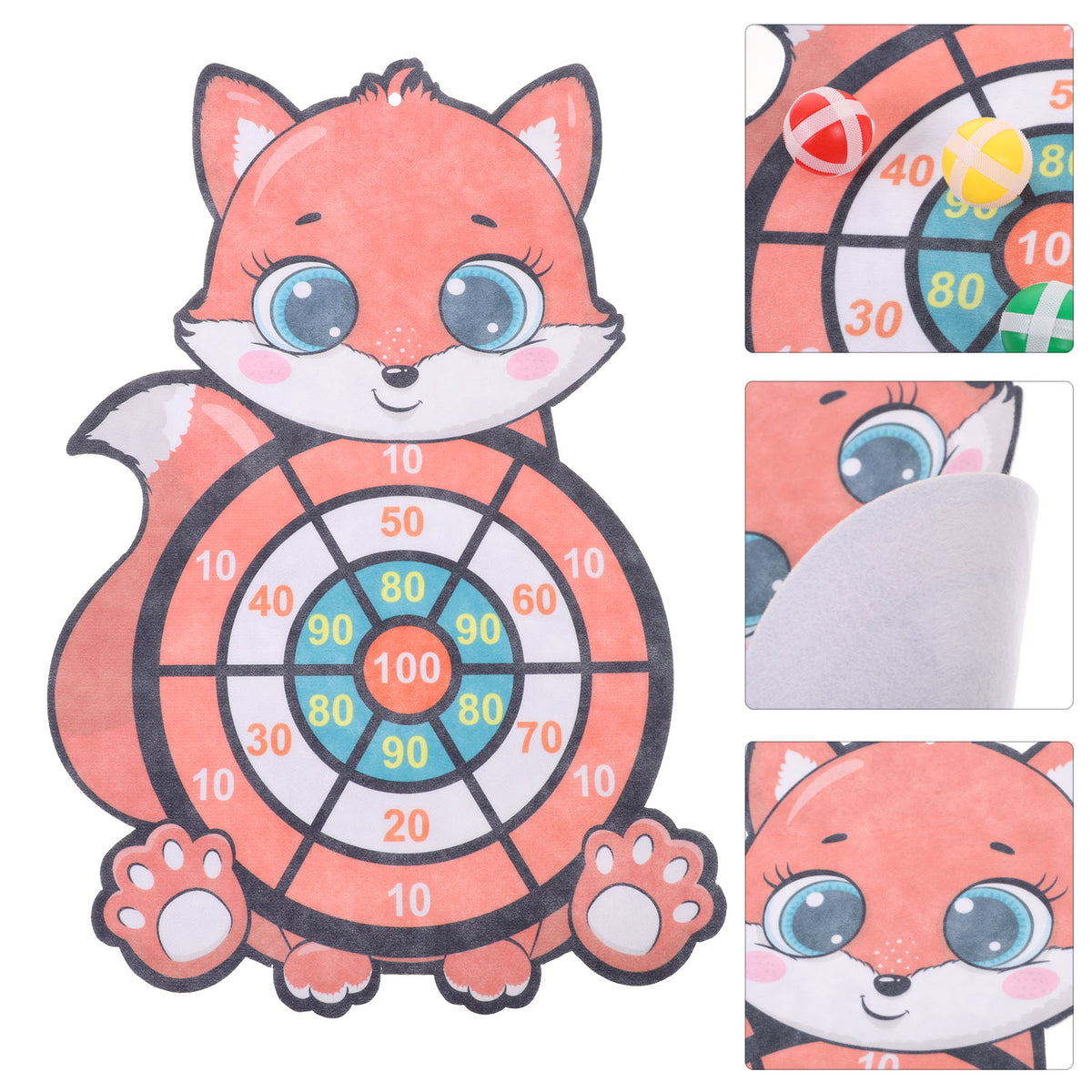 Sticky Dart Ball Toy Set with Dart Board Target V9105