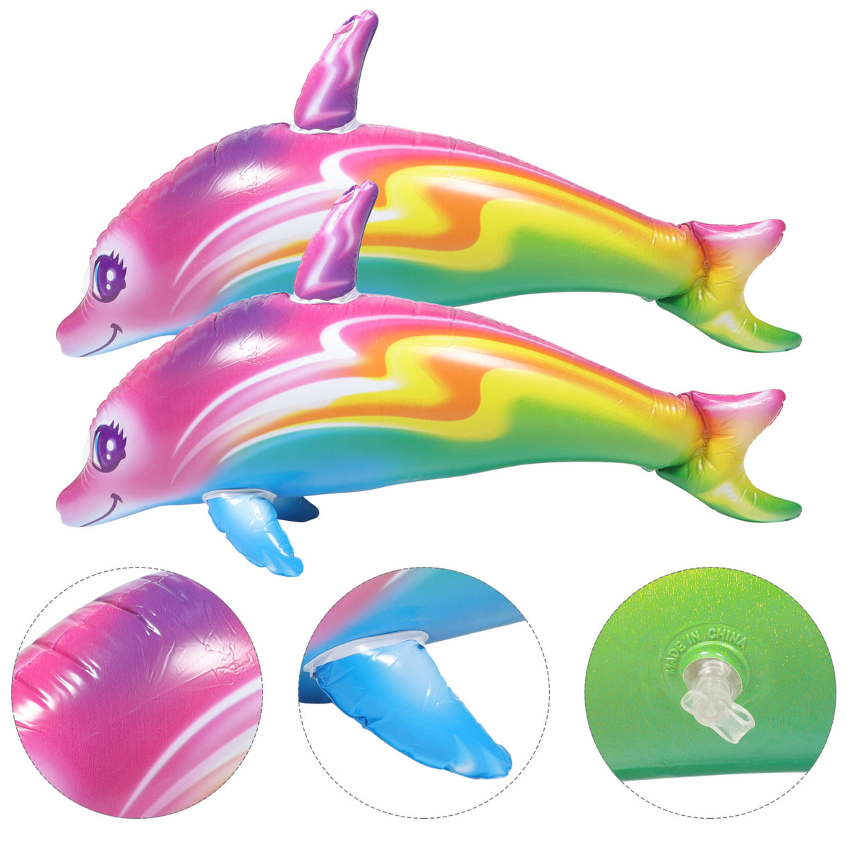 2pcs Big Inflatable Dolphin Toys T61545