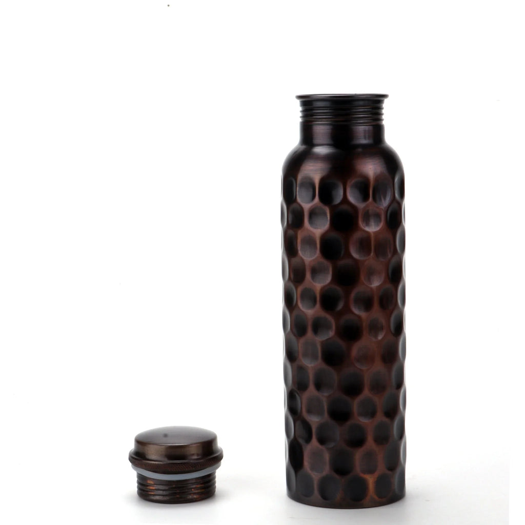 Antique Copper Bottle 1L Brown Water Bottle 1000 ml P9113