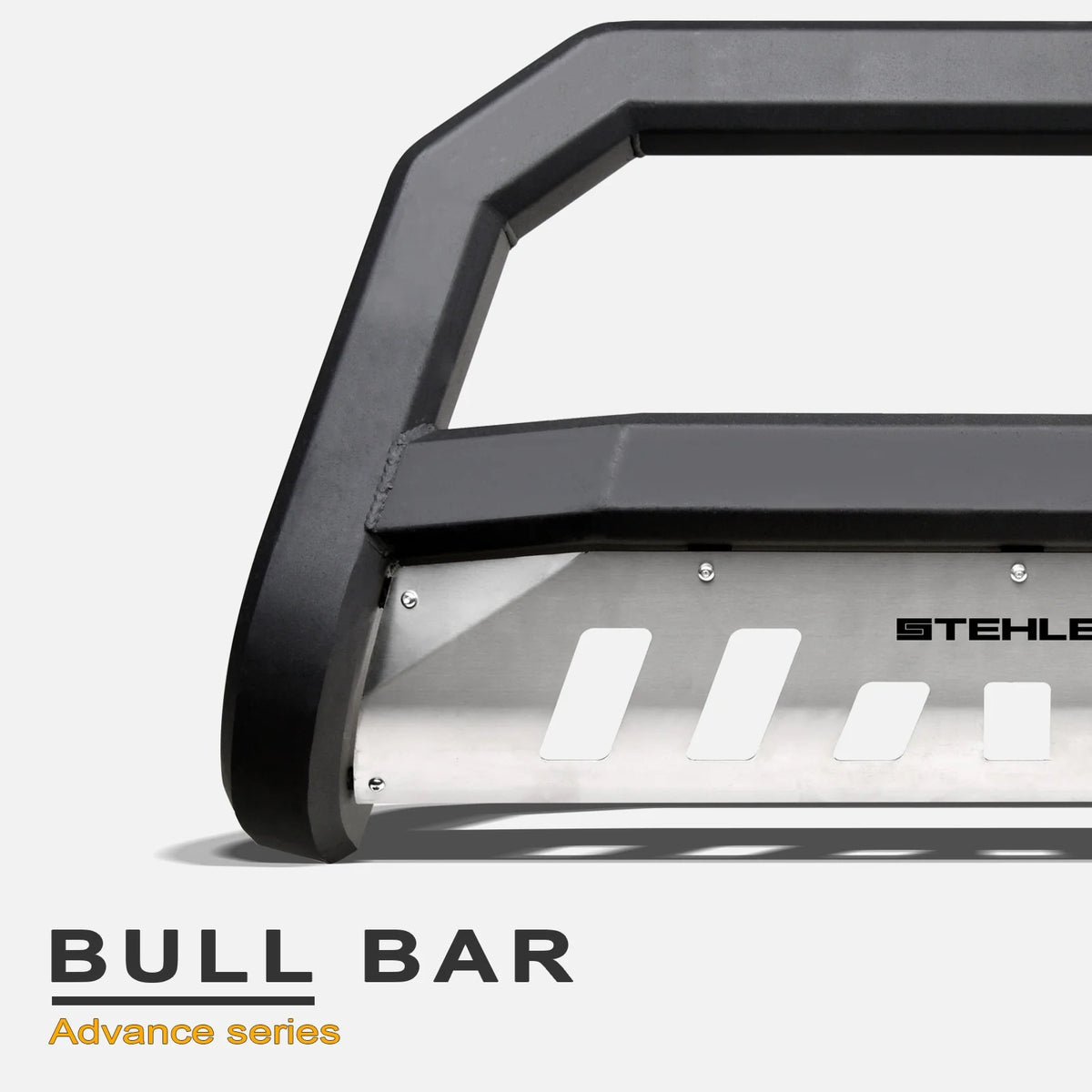 Matte Black Brush Aluminum Bull Bar with Skid Plate C721