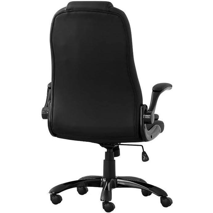 Black Leather Look High Back Executive Office Chair H652